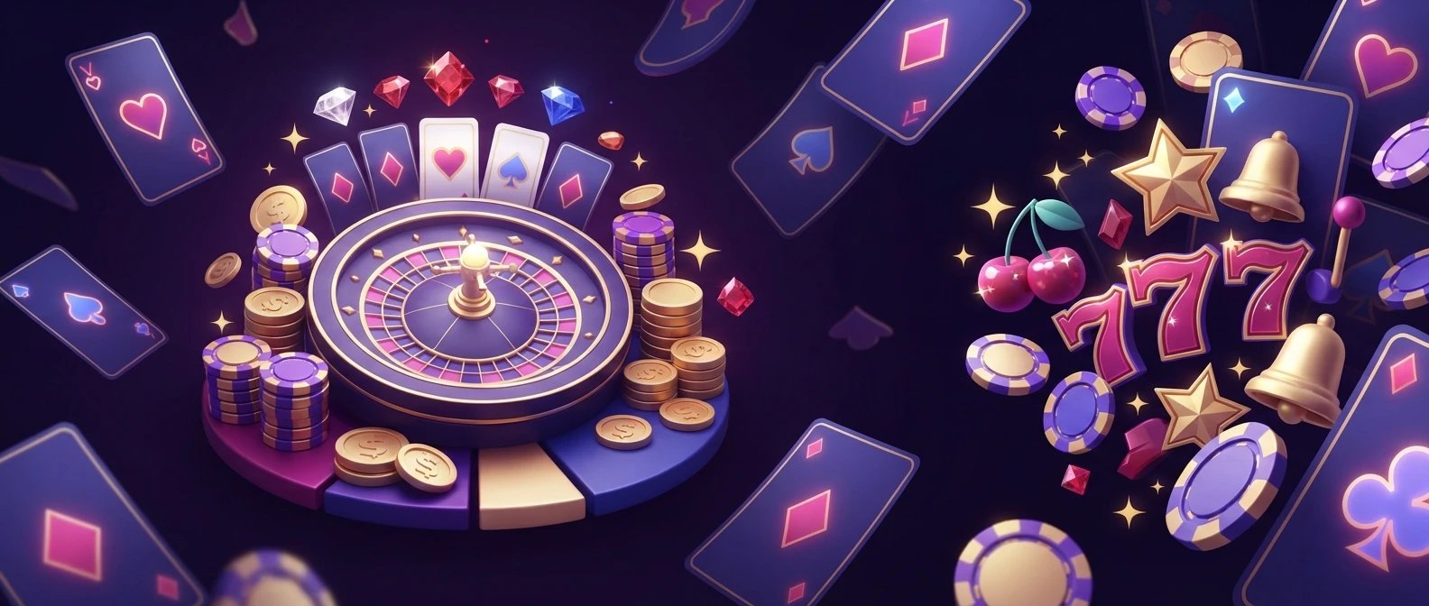 Grafika przedstawiająca ofertę gier i slotów w NV Casino